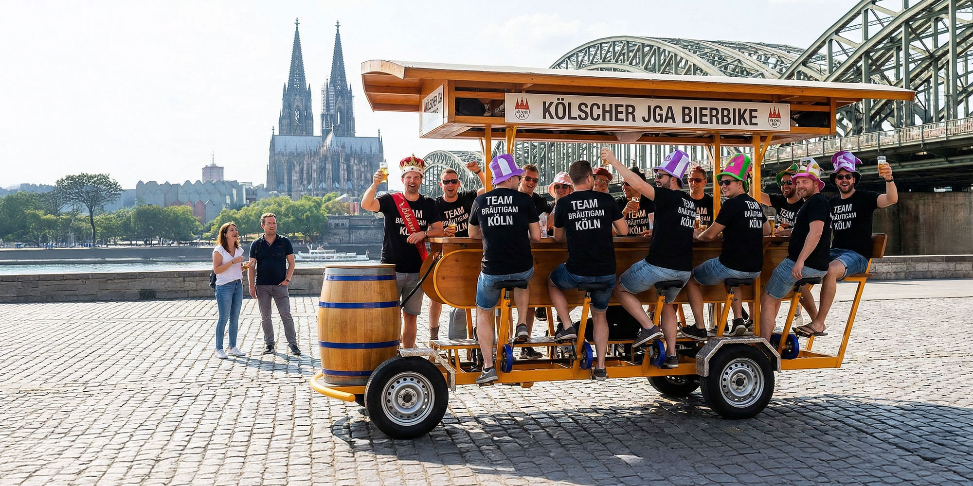 Beispielbild: Bierbike in Köln / Example image: Beer bike in Cologne